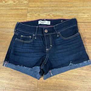 Abercrombie Kids Dark Blue Jean Shorts